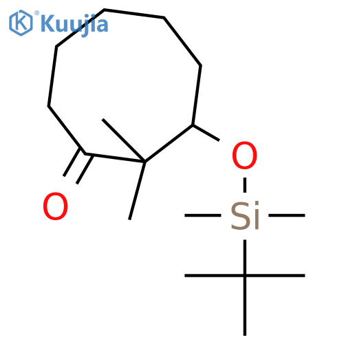 Cyclooctanone, 3-[[(1,1-dimethylethyl)dimethylsilyl]oxy]-2,2-dimethyl- structure
