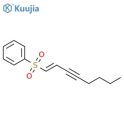 Benzene, (1-octen-3-ynylsulfonyl)-, (E)- (9CI) structure