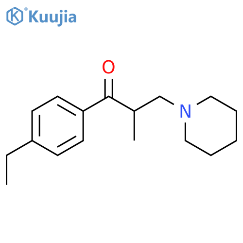 1-Propanone,1-(4-ethylphenyl)-2-methyl-3-(1-piperidinyl)-, (2S)- structure