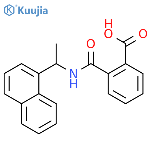 Benzoic acid,2-[[[(1R)-1-(1-naphthalenyl)ethyl]amino]carbonyl]- structure