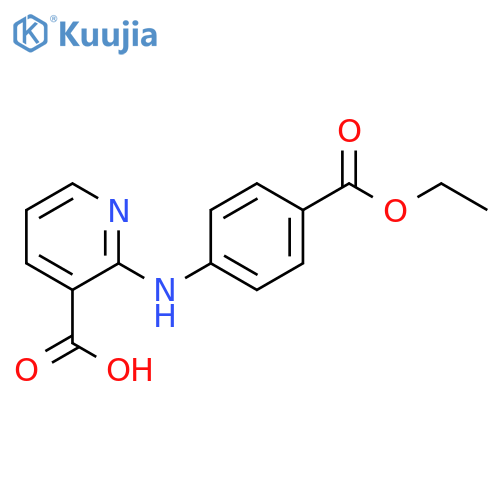 2-(4-Ethoxycarbonyl-phenylamino)-nicotinic acid structure