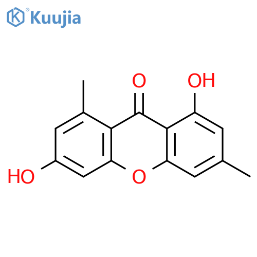 9H-Xanthen-9-one, 1,6-dihydroxy-3,8-dimethyl- structure