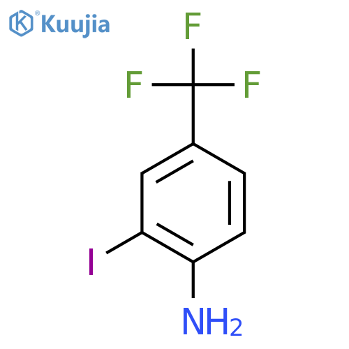 2-Iodo-4-(trifluoromethyl)aniline structure