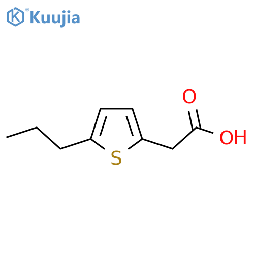 2-(5-propylthiophen-2-yl)acetic acid structure