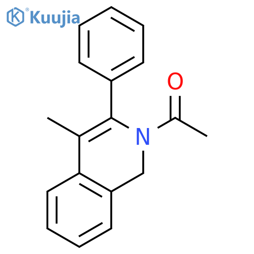 Isoquinoline, 2-acetyl-1,2-dihydro-4-methyl-3-phenyl- structure