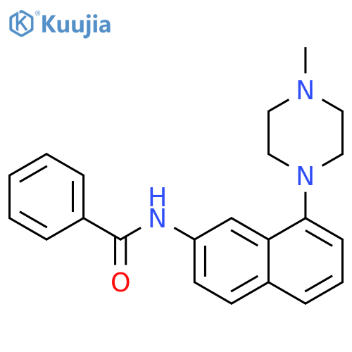 Benzamide, N-[8-(4-methyl-1-piperazinyl)-2-naphthalenyl]- structure