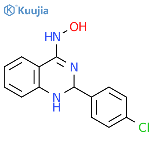 4(1H)-Quinazolinone, 2-(4-chlorophenyl)-2,3-dihydro-, oxime structure