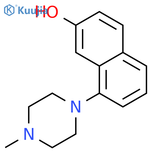 8-(4-methyl-1-piperazinyl)-2-Naphthalenol structure