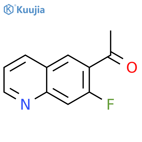 1-(7-Fluoroquinolin-6-yl)ethan-1-one structure