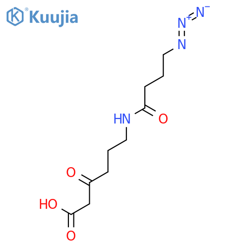 Hexanoic acid, 6-[(4-azido-1-oxobutyl)amino]-3-oxo- structure