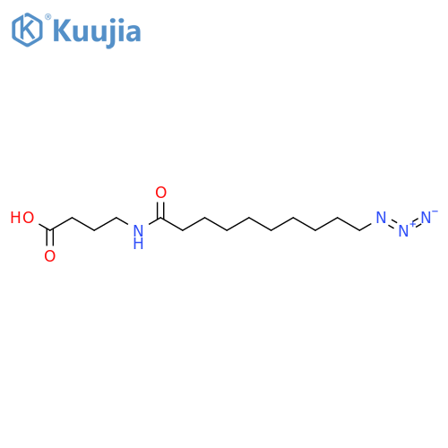 Butanoic acid, 4-[(10-azido-1-oxodecyl)amino]- structure