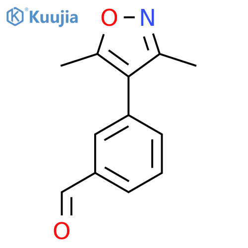 3-(3,5-dimethyl-1,2-oxazol-4-yl)benzaldehyde structure