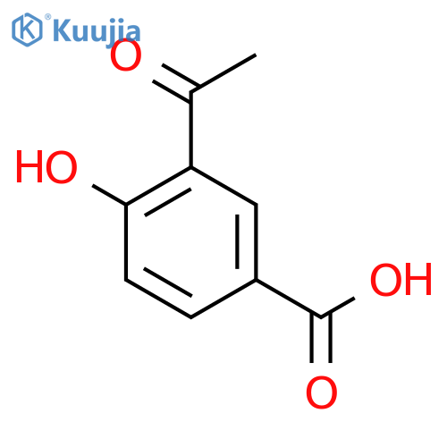 3-Acetyl-4-hydroxybenzoic acid structure