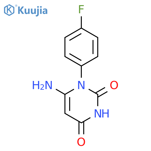 6-amino-1-(4-fluorophenyl)pyrimidine-2,4(1H,3H)-dione structure