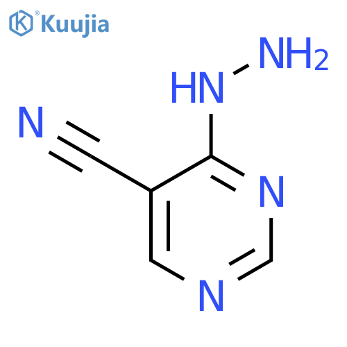 5-Pyrimidinecarbonitrile,4-hydrazinyl- structure