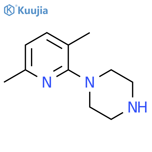Piperazine,1-(3,6-dimethyl-2-pyridinyl)- structure
