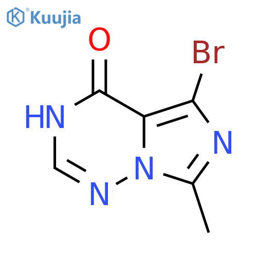5-Bromo-7-methylimidazo[5,1-f][1,2,4]triazin-4(1H)-one structure