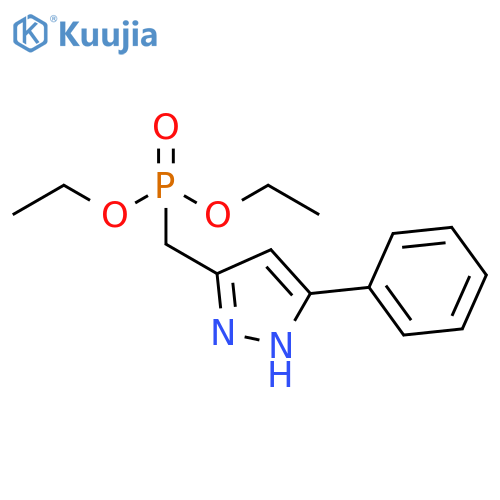 Phosphonic acid, [(5-phenyl-1H-pyrazol-3-yl)methyl]-, diethyl ester structure