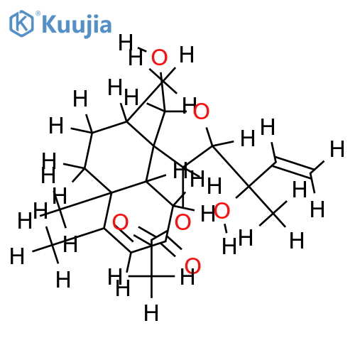 (11S,12S,13S,20S)-11-Ac,12,20-Epoxy-11,13,20-trihydroxy-3,14-clerodadien-2-one structure