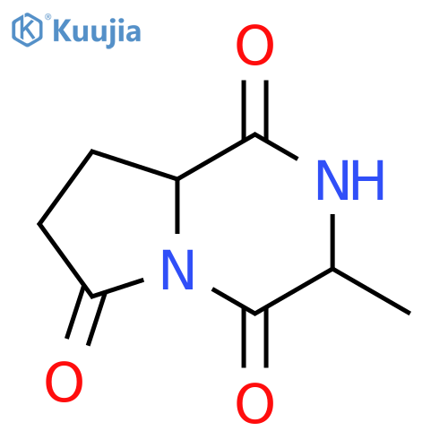 Pyrrolo[1,2-a]pyrazine-1,4,6(7H)-trione, 2,3,8,8a-ba--tetrahydro-3-methyl- (8CI) structure
