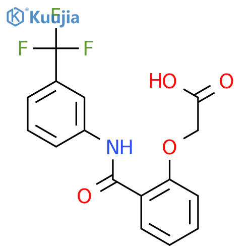 Acetic acid,2-[2-[[[3-(trifluoromethyl)phenyl]amino]carbonyl]phenoxy]- structure