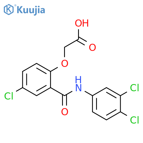 Acetic acid,2-[4-chloro-2-[[(3,4-dichlorophenyl)amino]carbonyl]phenoxy]- structure