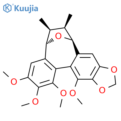 5,8-Epoxybenzo[3,4]cycloocta[1,2-f][1,3]benzodioxole,5,6,7,8-tetrahydro-1,2,3,13-tetramethoxy-6,7-dimethyl-, (5S,6S,7R,8R,13aS)- structure