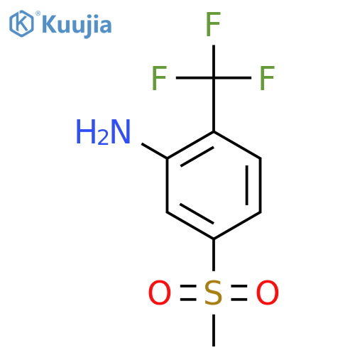 5-methanesulfonyl-2-(trifluoromethyl)aniline structure