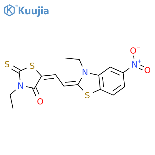 4-Thiazolidinone,3-ethyl-5-[(3-ethyl-5-nitro-2(3H)-benzothiazolylidene)ethylidene]-2-thioxo- structure