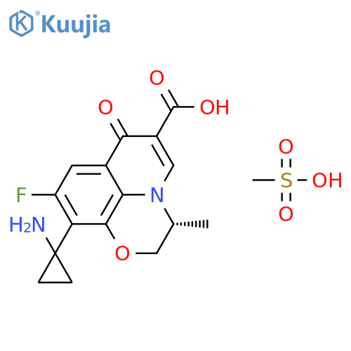 Pazufloxacin mesylate structure