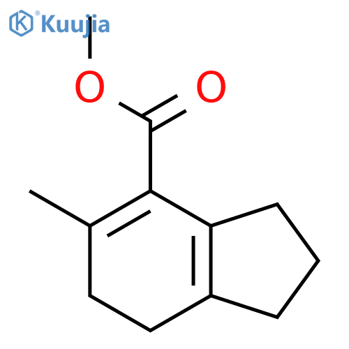 1H-Indene-4-carboxylic acid, 2,3,6,7-tetrahydro-5-methyl-, methyl ester structure