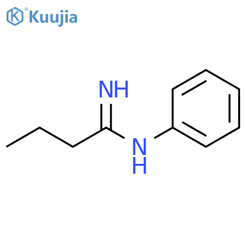 Butanimidamide,N-phenyl- structure