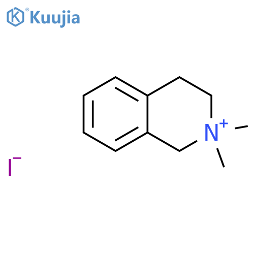 Isoquinolinium,1,2,3,4-tetrahydro-2,2-dimethyl-, iodide (1:1) structure