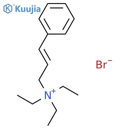 2-Propen-1-aminium, N,N,N-triethyl-3-phenyl-, bromide structure