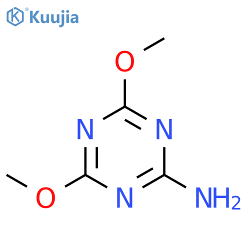 4,6-dimethoxy-1,3,5-triazin-2-amine structure
