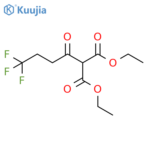 1,3-diethyl 2-(4,4,4-trifluorobutanoyl)propanedioate structure