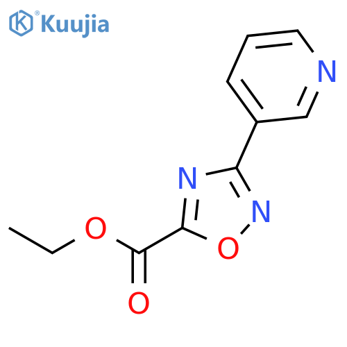 Ethyl 3-pyridin-3-yl-1,2,4oxadiazole-5-carboxylate structure