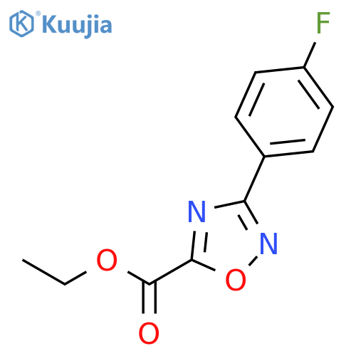Ethyl 3-(4-fluorophenyl)-1,2,4-oxadiazole-5-carboxylate structure