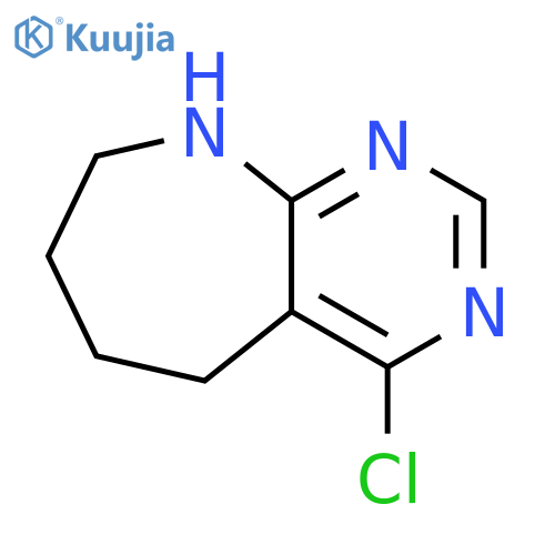 4-chloro-5H,6H,7H,8H,9H-pyrimido4,5-bazepine structure