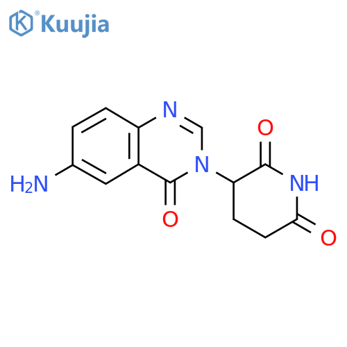 3-(6-Amino-4-oxo-3,4-dihydroquinazolin-3-yl)piperidine-2,6-dione structure