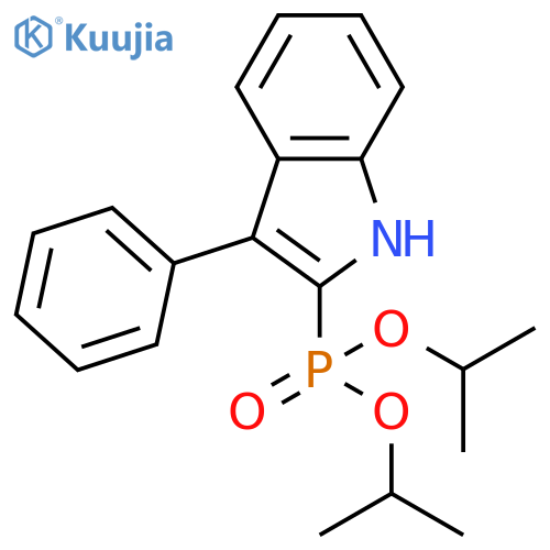 Phosphonic acid, (3-phenyl-1H-indol-2-yl)-, bis(1-methylethyl) ester structure