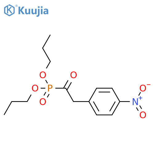 Phosphonic acid, [(4-nitrophenyl)acetyl]-, dipropyl ester structure