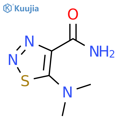 1,2,3-Thiadiazole-4-carboxamide, 5-(dimethylamino)- structure