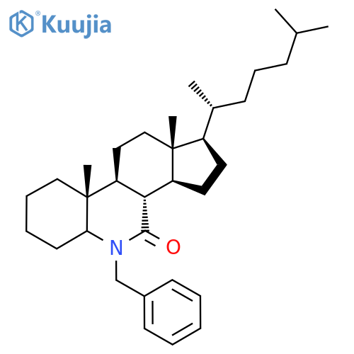 (1R,3As,3bS,9aR,9bS,11aR)-5-benzyl-9a,11a-dimethyl-1-[(2R)-6-methylheptan-2-yl]-2,3,3a,3b,5a,6,7,8,9,9b,10,11-dodecahydro-1H-cyclopenta[i]phenanthridin-4-one structure