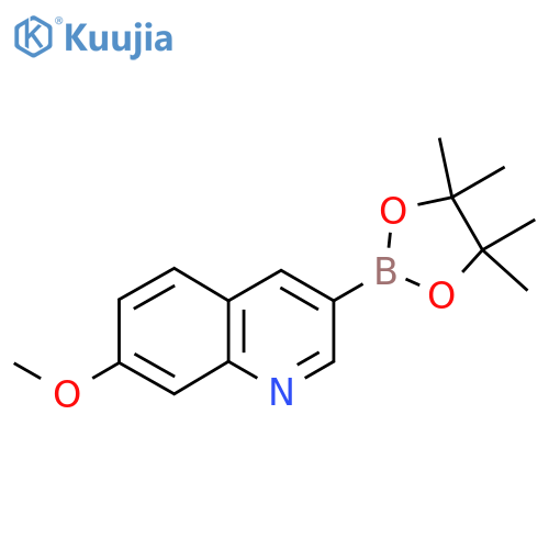 7-Methoxy-3-(4,4,5,5-tetramethyl-1,3,2-dioxaborolan-2-yl)quinoline structure