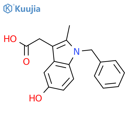 1H-Indole-3-acetic acid, 5-hydroxy-2-methyl-1-(phenylmethyl)- structure
