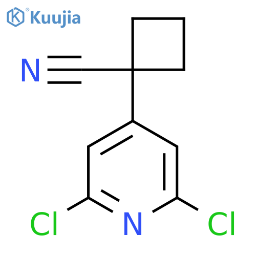 1-(2,6-dichloropyridin-4-yl)cyclobutane-1-carbonitrile structure