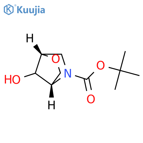 tert-butyl (1S,4S,7R)-7-hydroxy-2-oxa-5-azabicyclo[2.2.1]heptane-5-carboxylate structure