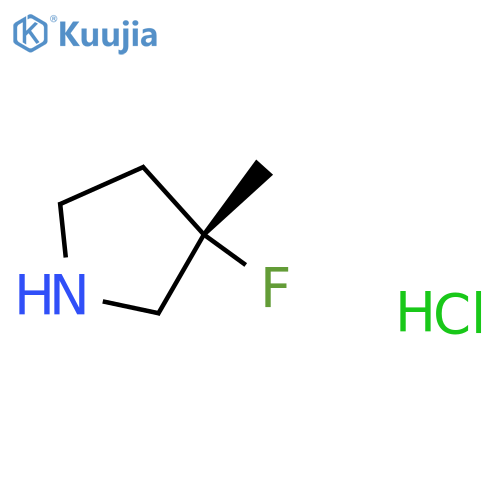 (3S)-3-fluoro-3-methylpyrrolidine hydrochloride structure