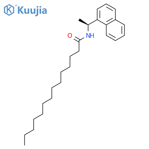 Tetradecanamide, N-[(1S)-1-(1-naphthalenyl)ethyl]- structure
